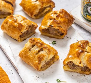 Savoury sausage rolls