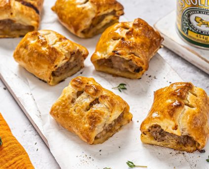 Savoury sausage rolls