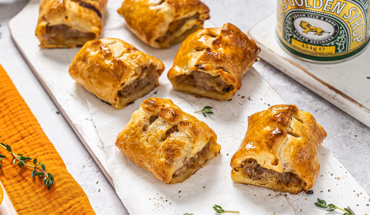 Savoury sausage rolls