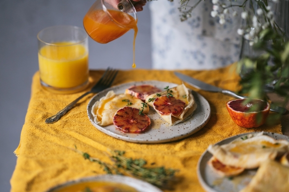 Blood Orange Crepe Suzette