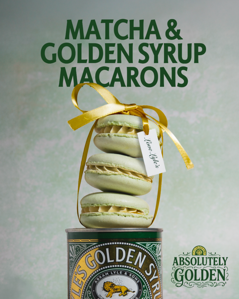 Matcha & Lyle's Golden Syrup Macarons - T&L Syrups